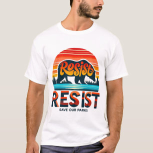 Wilderness Bear Resist – Environmental Activism  T-Shirt