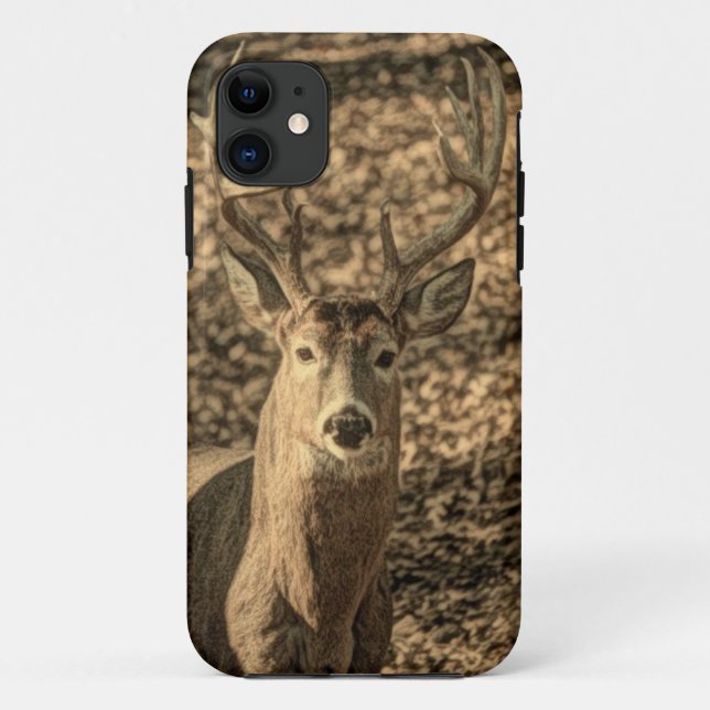 wilderness Camouflage outdoorsman whitetail deer Case-Mate iPhone Case (Back)