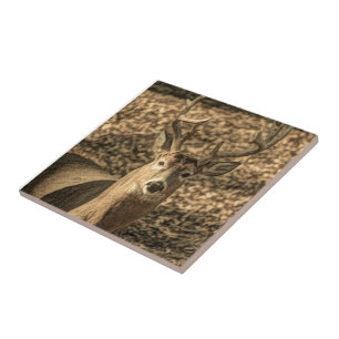 wilderness Camouflage outdoorsman whitetail deer Tile