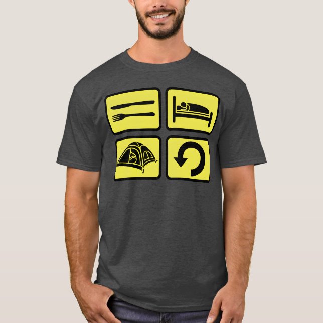 wilderness camping daily repeat boy T-Shirt (Front)