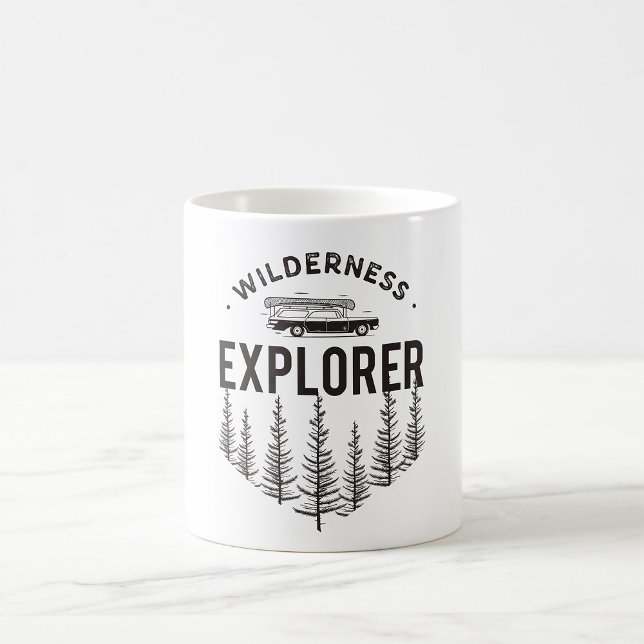 Wilderness Explorer Station Wagon Canoe Trees Coffee Mug (Creator Uploaded)