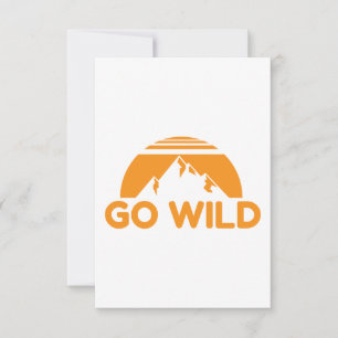 Wilderness Go Wild Mountain Nature Gift Idea Save The Date