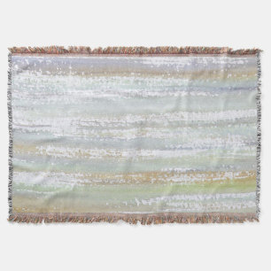 Wilderness Hues Watercolor Dry Brush Throw Blanket