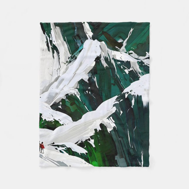 Wilderness in Motion Fleece Blanket (Front)