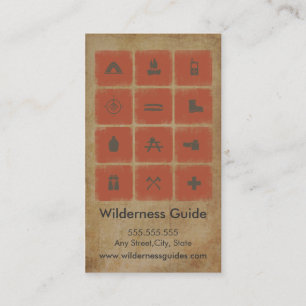 Wilderness Outdoor Guide Business Card