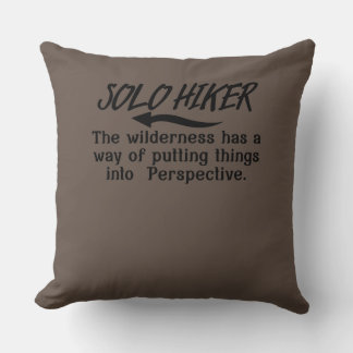 Wilderness putting things into perspective. throw pillow