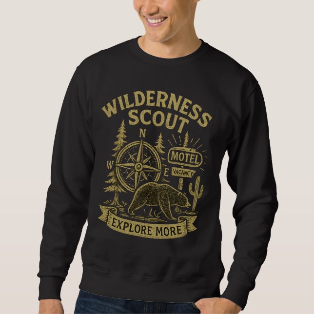 Wilderness Scout – Explore More Sweatshirt (Front)