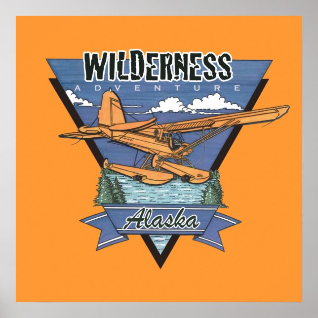 Wilderness Seaplane Adventure Alaska Poster (Front)