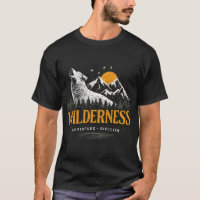 **Wilderness Spirit – Vintage Wolf Outdoor T-Shirt