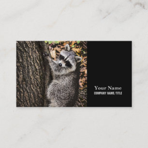 Wilderness Wild Raccoon Business Card