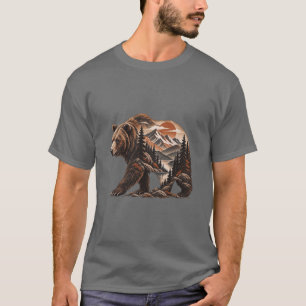 Wilderness Within Walking Bear Landscape T-Shirt