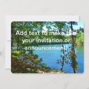 Wilderness Wooded Lake Invitation