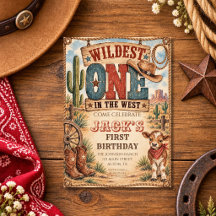 Wildest One in the West Cowboy First Birthday