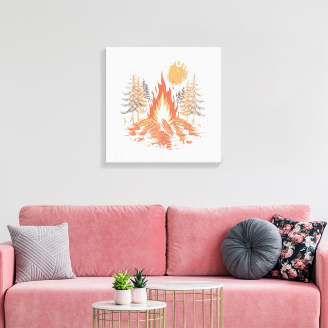 Wildfire Energy Canvas Print (Insitu(LivingRoom))