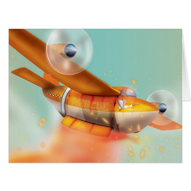Wildfire fire-plane Aerial firefighting (Front Horizontal)