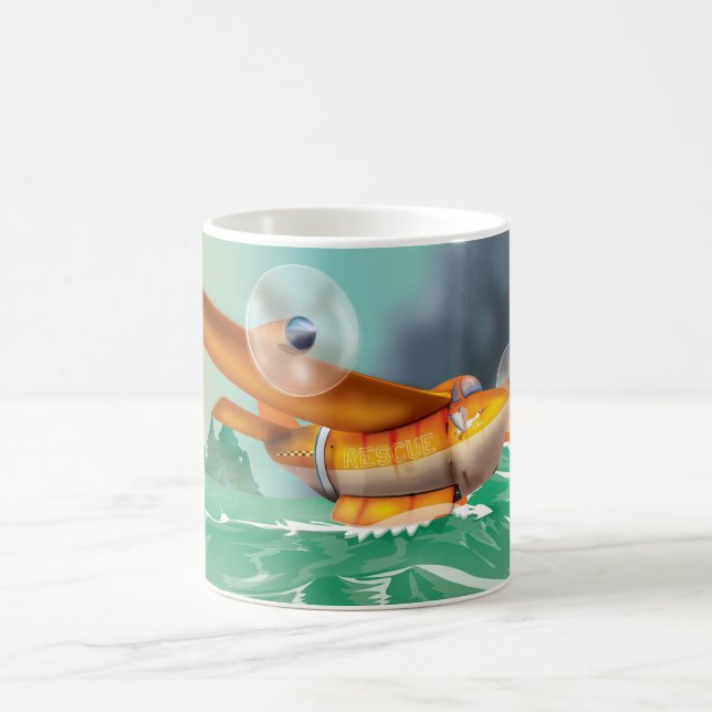 Wildfire fire-plane Aerial firefighting Coffee Mug (Center)