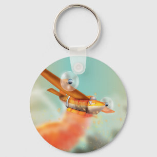 Wildfire fire-plane Aerial firefighting Keychain