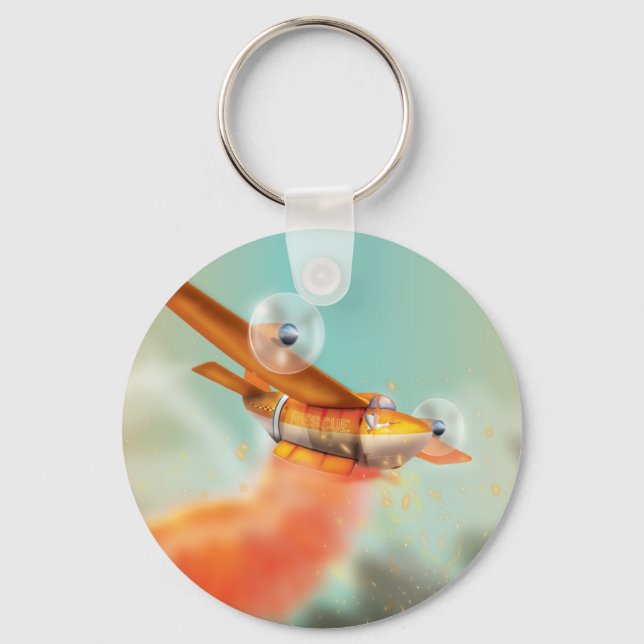 Wildfire fire-plane Aerial firefighting Keychain (Front)