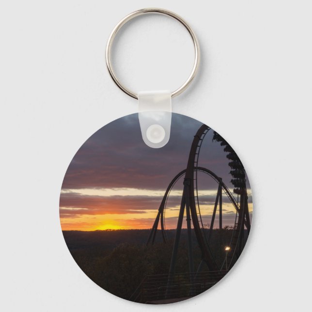 Wildfire Sunset Keychain (Front)