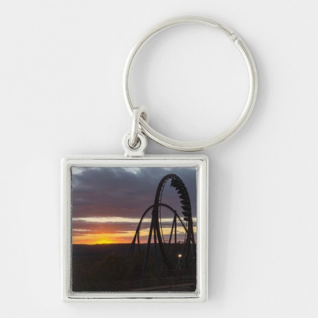 Wildfire Sunset Keychain (Front)