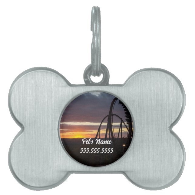 Wildfire Sunset Pet Name Tag (Front)
