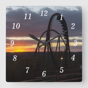 Wildfire Sunset Wall Clock