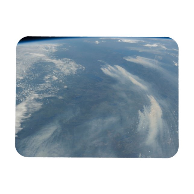 Wildfires Southeast Of James Bay In Quebec, Canada Magnet (Horizontal)