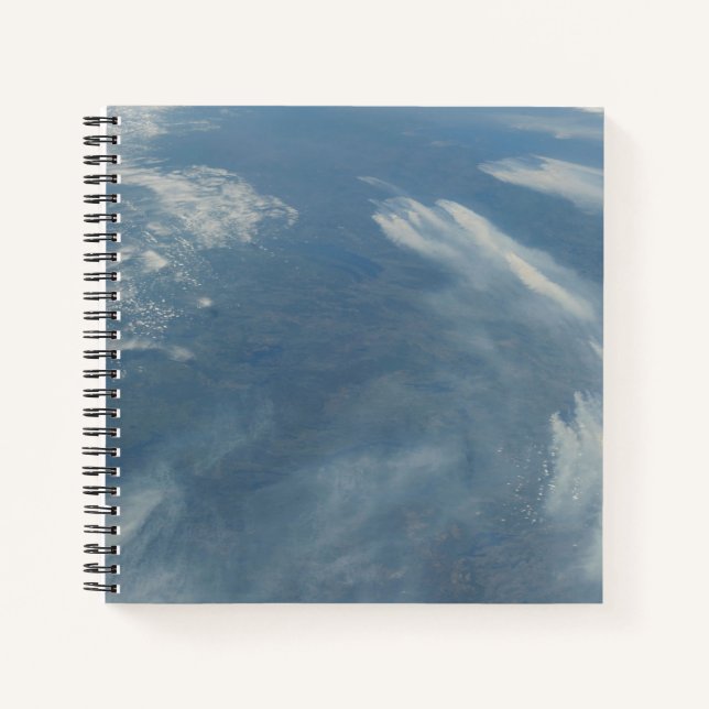 Wildfires Southeast Of James Bay In Quebec, Canada Notebook (Front)