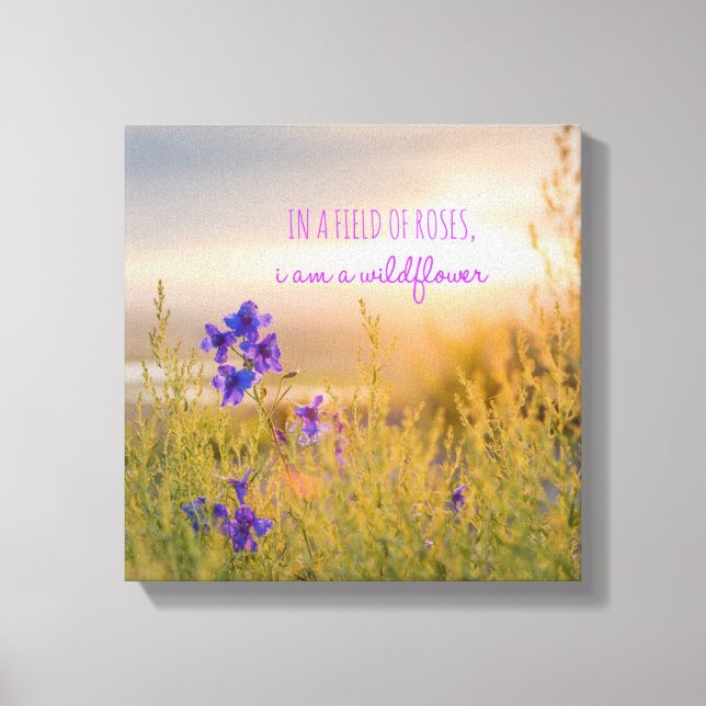 Wildflower 12" x 12", 1.5", Single Canvas Print (Front)
