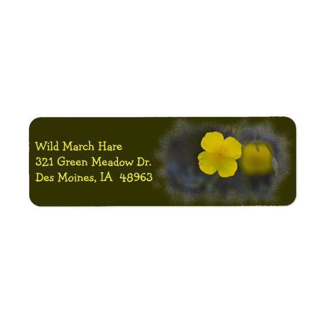Wildflower 8 Return Address Label (Front)