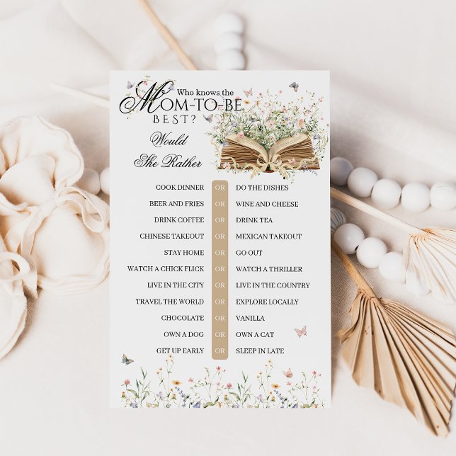 Wildflower A New Chapter Begin Baby Shower Game (Creator Uploaded)