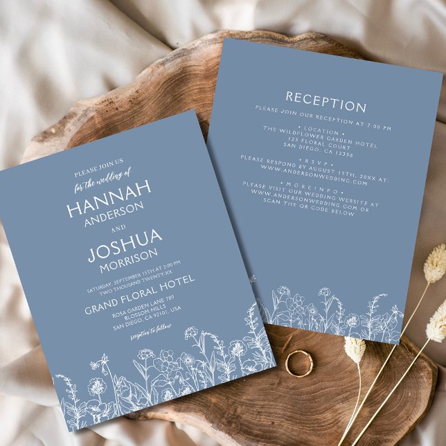 Wildflower All in One Wedding Invitation Flyer (Creator Uploaded)