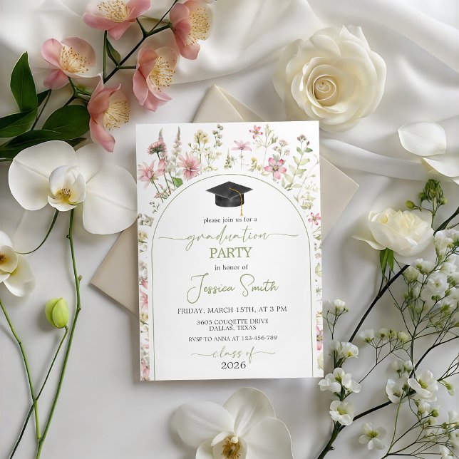Wildflower Arch Graduation Invite 2026 (Creator Uploaded)