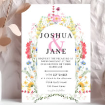 Wildflower Arch Wedding