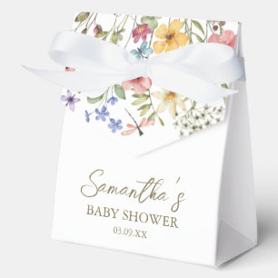 Wildflower Baby in Bloom Baby Shower Favor Box
