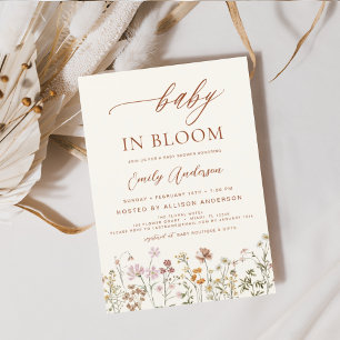 Wildflower Baby in Bloom Baby Shower Terracotta