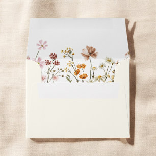 Wildflower Baby in Bloom Baby Shower Terracotta Envelope