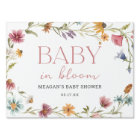 Wildflower Baby In Bloom Girl Baby Shower Yard