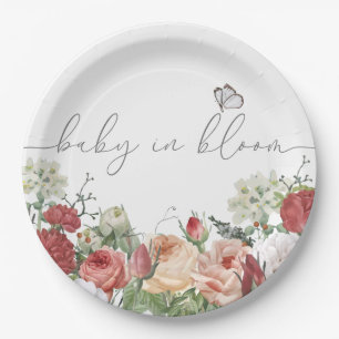 Wildflower Baby in Bloom Girl Paper Plate