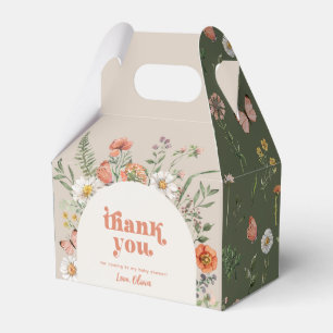 Wildflower Baby Shower Favour Boxes