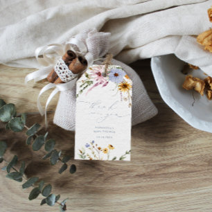 Wildflower Baby Shower Favour Gift Tags