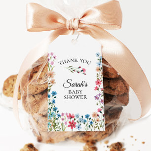 Wildflower Baby Shower Favour Tags