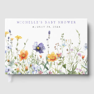 Wildflower Baby Shower Guest Book