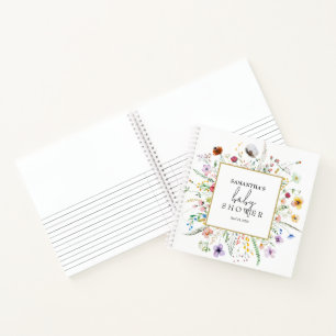 Wildflower Baby Shower Guest Book