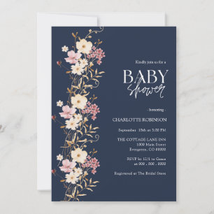 Wildflower Baby Shower Invitation