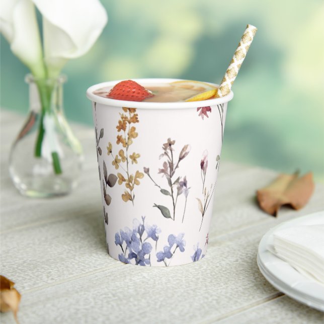 Wildflower | Baby Shower  Paper Cups (Insitu)
