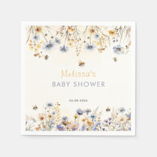 Wildflower Baby Shower Spring Napkin