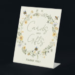 Wildflower Bee Bridal Shower Cards and Gifts Sign<br><div class="desc">Love in Bloom! Place this sign at your Cards and Gifts bridal shower table. Easily edit the information to create a unique bridal shower sign.  

See the entire Wildflower Bee Love in Bloom collection for more matching items!</div>