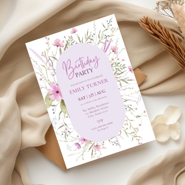 Wildflower Birthday Invitation (Creator Uploaded)