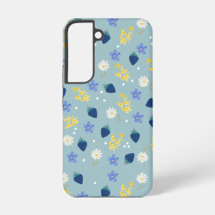 Wildflower & Blackberry Floral Pattern Samsung Galaxy Case